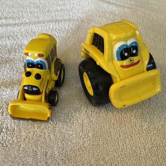Boys John Deere Yellow & Black Construction Vehicle Toys Set One Size - Picture 1 of 13